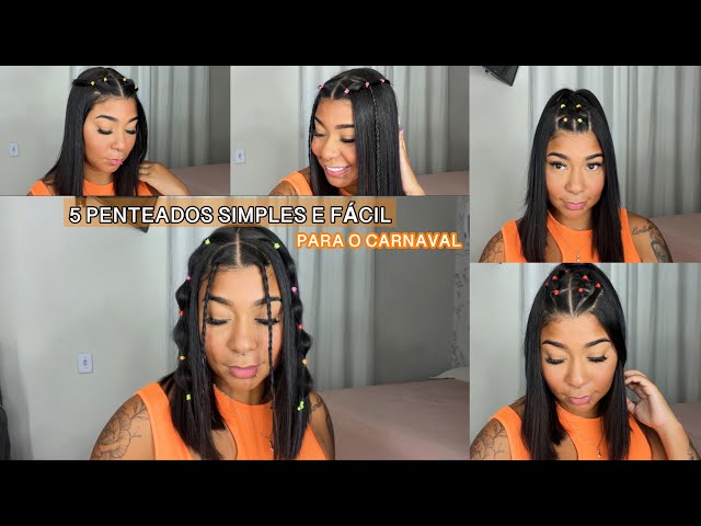 Adulto Penteado Com Liguinha