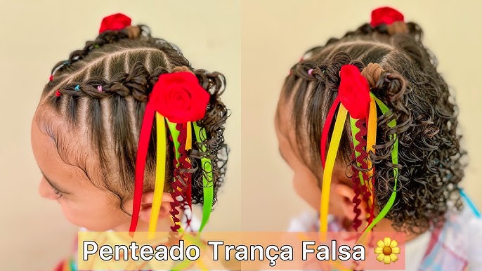 Penteado Festa Junina Cabelo Curto