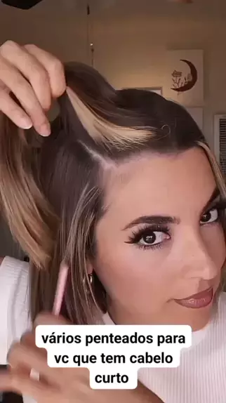 Penteado Cabelo Curto Simples