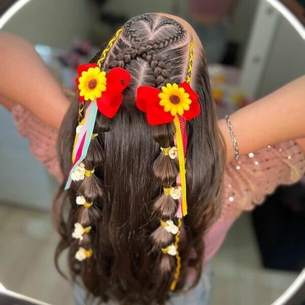 Penteado Festa Junina Cabelo Curto