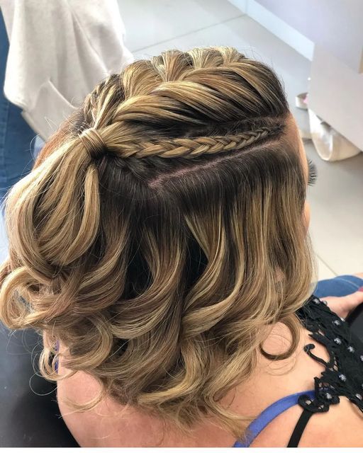 Penteado Cabelo Curto Simples