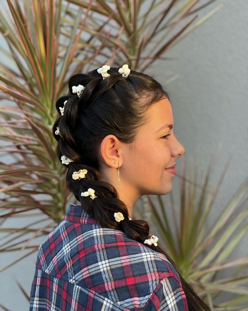 Penteado Festa Junina Cabelo Curto